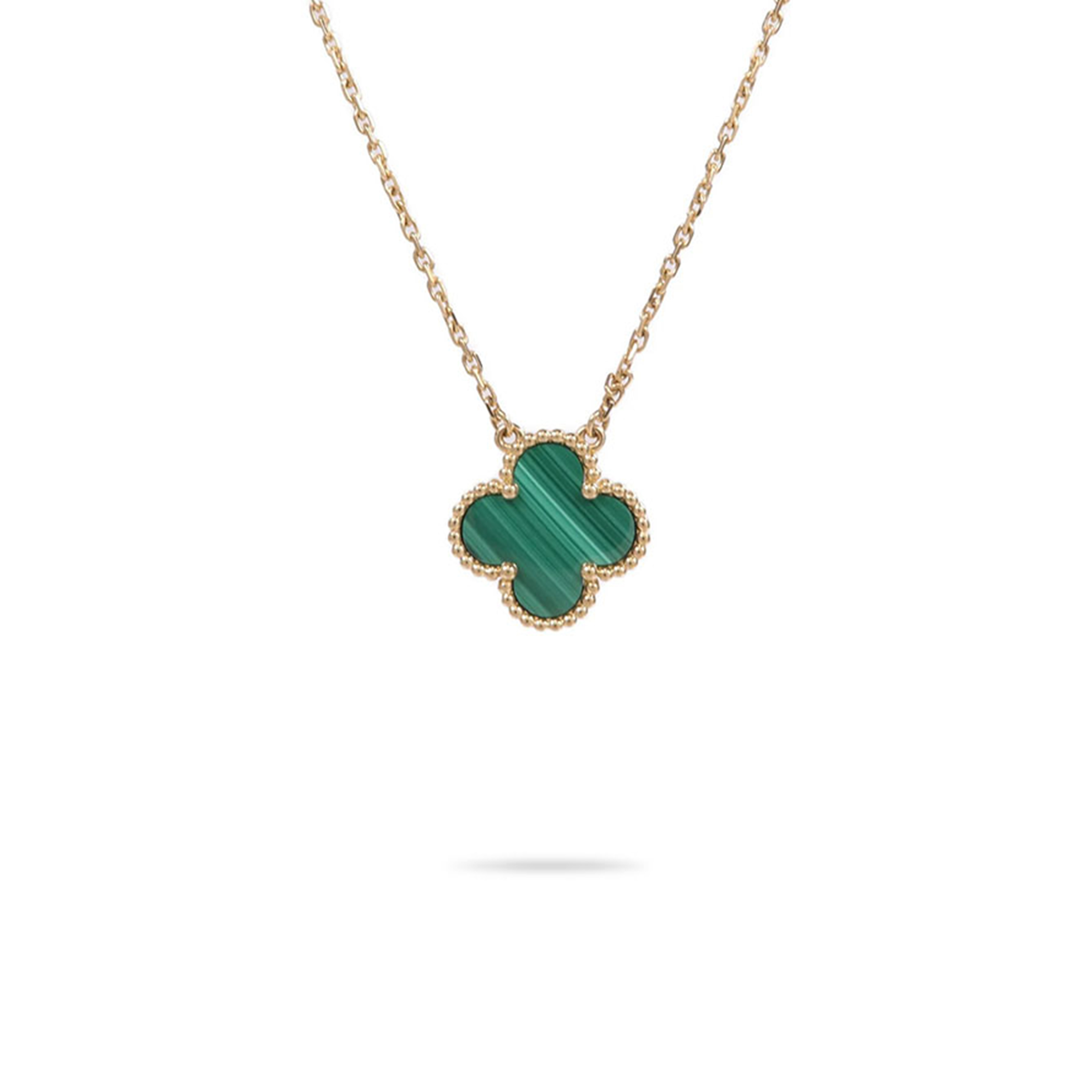 V*n Cl**f arpels 18k gold vintage alhambra pendant malachite necklace vcaro9va00